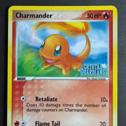 Pokemon Charmander EX Crystal Guardians 48/100 Reverse Holo 2006 - Image 3