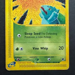 Bulbasaur #95/165 Pokemon Expedition Regular Holo Reverse 2002 English Card - Image 4