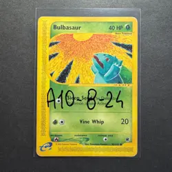 Bulbasaur #95/165 Pokemon Expedition Regular Holo Reverse 2002 English Card - Image 5