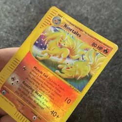 Pokemon Ninetales 25/147 Rare Reverse Holo | Aquapolis English | Vintage Card - Image 3