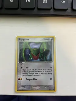 Pokemon TCG Rayquaza 003/017 POP Series 1 Holo Rare 80 HP Fly Dragon Claw - Image 1