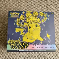 Pokemon TCG: Surging Sparks Pokemon Center ETB - Elite Trainer Box New & Sealed - Image 1