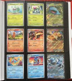 Pokemon Scarlet & Violet 151 Complete 1-165 Base Set + Holo Energies+ Binder - Image 1