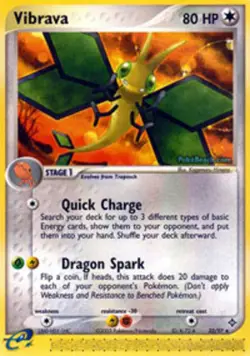 Pokemon - Vibrava - 22/97 - Rare - EX Dragon - NM - Image 1