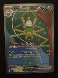 Pokemon Spidops ex 243/198 SV01: Scarlet & Violet Special Illustration Rare Hol… - Image 1
