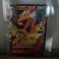 2020 Pokemon SWSH Darkness Ablaze Charizard V #019/189 - Image 1