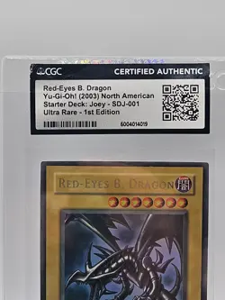Konami Yu-Gi-Oh! Red-Eyes B. Dragon SDJ-001 CGC 1st Edition Ultra Rare - Image 3