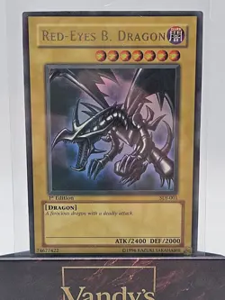 Konami Yu-Gi-Oh! Red-Eyes B. Dragon SDJ-001 CGC 1st Edition Ultra Rare - Image 4