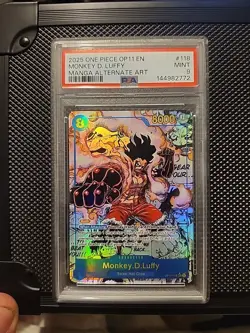 One Piece Monkey D Luffy Manga OP11-118 PSA 9 English Edition - Image 1