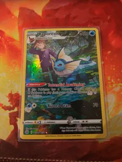 Vaporeon TG02/TG30 Ultra Rare Brilliant Stars Trainer Gallery Pokemon Card - Image 1