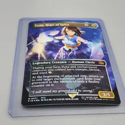 MTG Yuna, Hope of Spira (Borderless) Chocobo Track Foil FIN 571 - FF Magic Card - Image 3