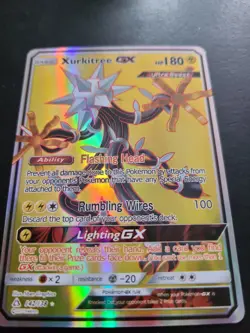Xurkitree GX Full Art 142/156 Sun & Moon Ultra Prism Holo Pokemon Trading Card - Image 1