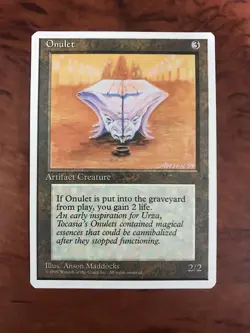 Onulet MTG Magic the Gathering Card NM Near Mint Fourth 4th Edition - Image 1