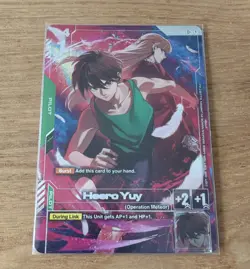 Gundam TCG Card Game Heero Yuy Alt Art Foil ST02-010 C+ Premium Accessory PB01 - Image 1