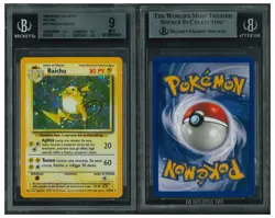 Pokemon Card Raichu 14/102 Italian Base Set BGS 9 MINT - Image 3