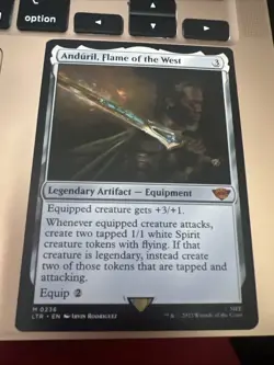 Anduril, Flame of the West Universes Beyond: the Lord of the Rings Mtg - Image 1