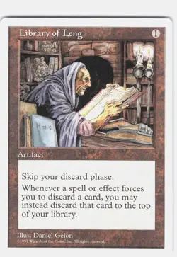 Library of Leng #387 MTG Core Set 5th Edition Regular Uncommon NM/M - Image 1