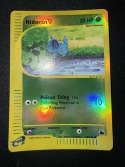 Pokemon Card Nidoran REVERSE HOLO - 82/144 Skyridge Eng Near Mint - Image 1