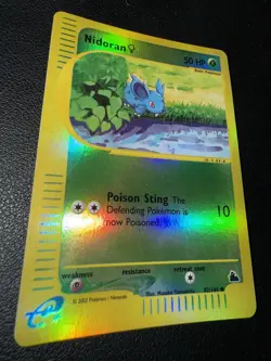 Pokemon Card Nidoran REVERSE HOLO - 82/144 Skyridge Eng Near Mint - Image 2