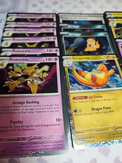 20× Pokemon Cosmos Holo Lot Many SWIRLS! Pikachu Alakazam Scraggy Bulbasaur Ralt - Image 3