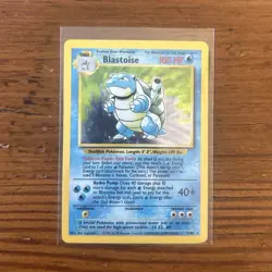 Pokemon TCG Blastoise Base Set Holo Rare 100 HP 2/102 Stage 2 English - Image 1