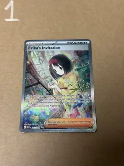 Erika's Invitation 203/165 Pokemon TCG Scarlet & Violet Trainer Supporter - Image 3