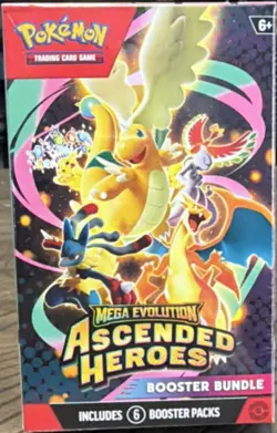 Pokemon Mega Evolution Ascended Heroes Booster Bundle Box 6 Packs English - Image 1