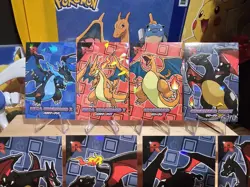 Pokemon Team Rocket Card Database - Charizard Megas & Shiny Variant - 8 Card Lot - Image 3