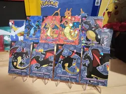 Pokemon Team Rocket Card Database - Charizard Megas & Shiny Variant - 8 Card Lot - Image 5