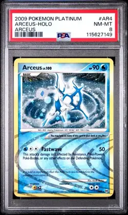 ARCEUS-HOLO AR4 PSA NM-MT 8 - 2009 POKEMON PLATINUM ARCEUS - Image 1