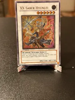 Yu-Gi-Oh 1st Ed XX-Saber Hyunlei Absolute Powerforce Ultimate Rare - Image 1