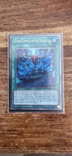 YU-GI-OH! DIVINE TEMPLE OF THE SNAKE-EYE - AGOV-EN056 - QUARTER CENTURY NM - Image 1