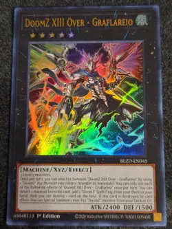 Yugioh! 1x DoomZ XIII Over - Graflareio BLZD-EN045 Ultra Rare 1st Ed NM - Image 1