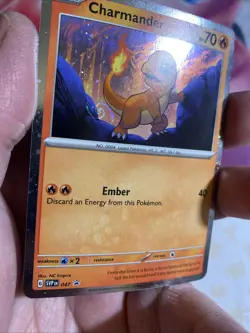 Pokemon Card Charmander Svp 047 151 Black Star Promo HD Swirl Rare Near Mint - Image 1