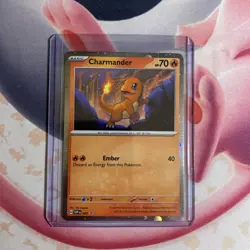 Pokemon Card Charmander Svp 047 151 Black Star Promo HD Swirl Rare Near Mint - Image 5