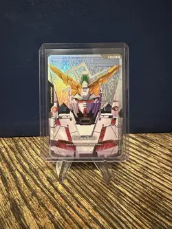 Gundam Card Game Newtype Rising Unicorn Gundam Resource R-003 C+ Foil Alt Art - Image 1