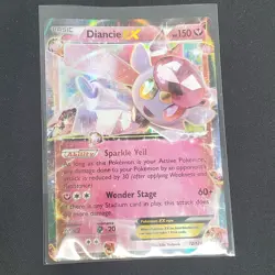 Diancie EX 72/124 XY Fates Collide Ultra Rare Holo Pokemon Card LP - Image 1