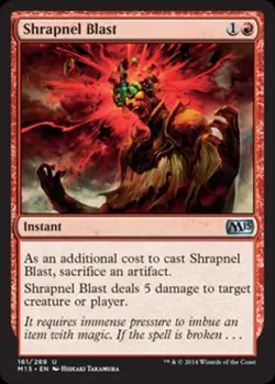 Shrapnel Blast - Light Play MTG Magic 2015 Core Set - Image 1