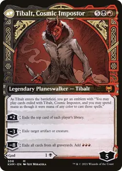 MTG - Valki, God Of Lies / Tibalt Cosmic Impostor - Showcase - Kaldheim - Magic - Image 2