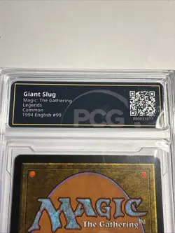 PCG 9.5 MTG Magic the Gathering Legends Giant Slug Graded GEM MINT - Image 5