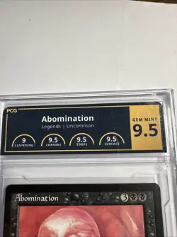 1994 Magic The Gathering MTG Legends Abomination Graded PCG 9.5 Gem mint - Image 4
