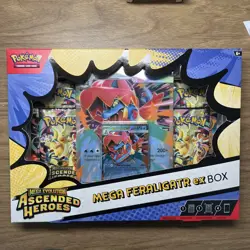 Pokemon TCG - Ascended Heroes - Mega Feraligatr ex Box - Brand New Sealed - Image 1