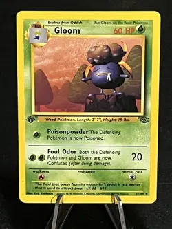 1999 Pokemon Gloom 37/64 Jungle 1st Ed - Image 1