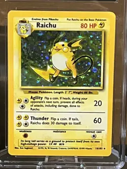 1999 Pokemon Raichu Holo #14 CGC 7.5 - Image 2