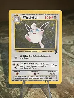 2000 Pokemon Wigglytuff Holo Base II #19 - Image 1