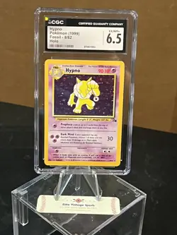 1999 Pokemon Hypno 8/62 Fossil Holo CGC 6.5 - Image 1