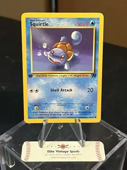 1999 Pokemon Squirtle 68/82 Team Rocket 1st First Edition - Image 1
