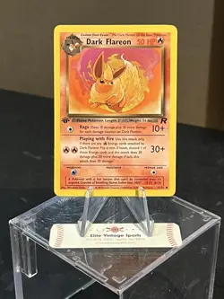 2000 Pokemon Dark Flareon 35/82 Team Rocket 1st First Edition - Image 1
