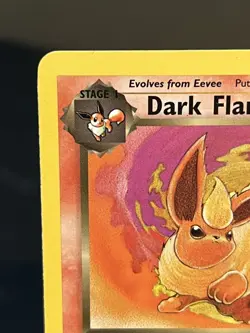 2000 Pokemon Dark Flareon 35/82 Team Rocket 1st First Edition - Image 2