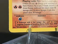 2000 Pokemon Dark Flareon 35/82 Team Rocket 1st First Edition - Image 5